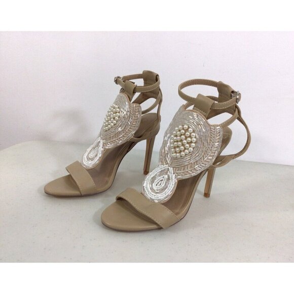 Venus Pearl Heels Sandals Womens 7 - Picture 2 of 8